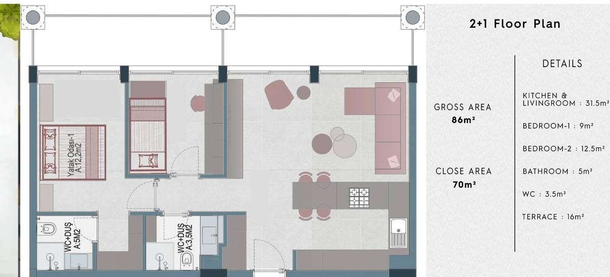 Aloha Beach Resort floor plan 1