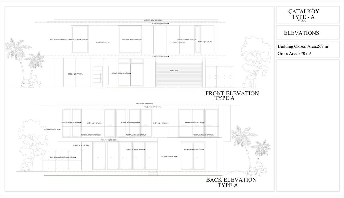 Çatalköy Villas floor plan 1