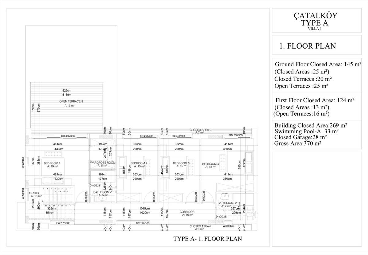 Çatalköy Villas floor plan 2