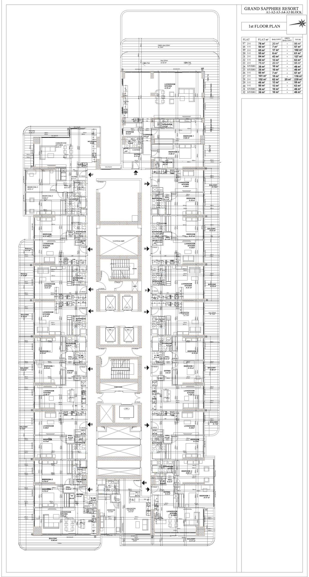 Grand Sapphire Blu floor plan 1