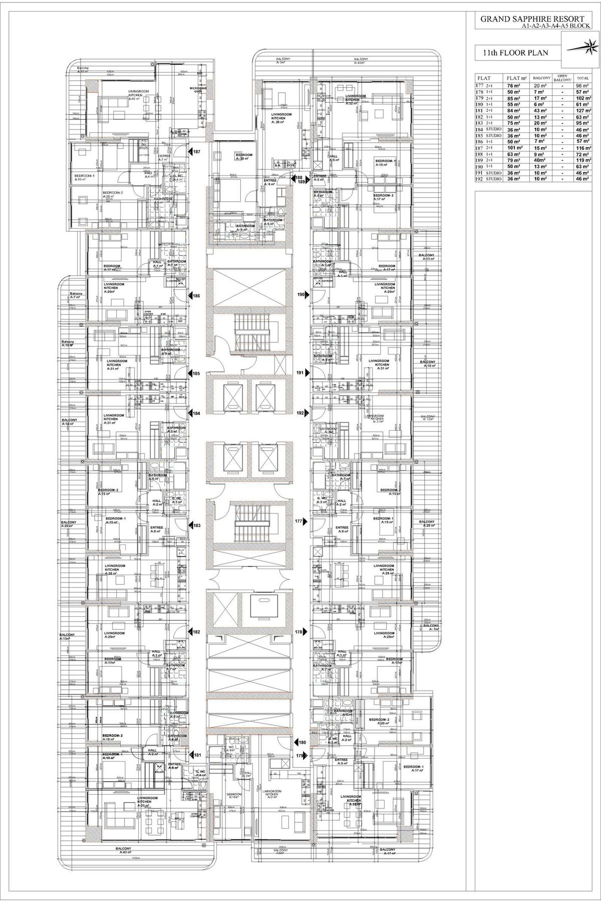 Grand Sapphire Blu floor plan 3