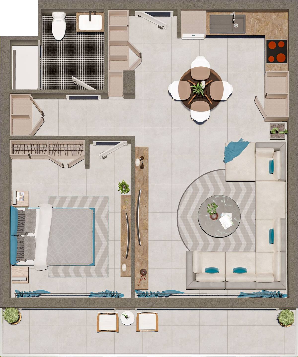 Panorama Long Beach floor plan 1