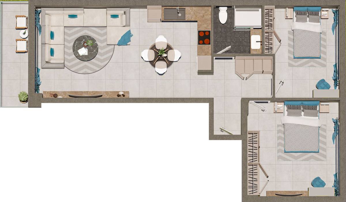Panorama Long Beach floor plan 2